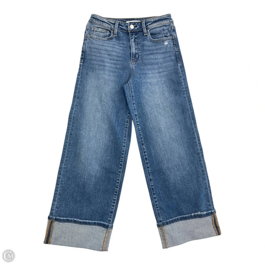 Jeans Wide Leg By Flying Monkey In Blue Denim, Size: 4