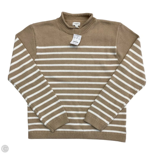 Sweater By J. Crew In Brown & White, Size: S