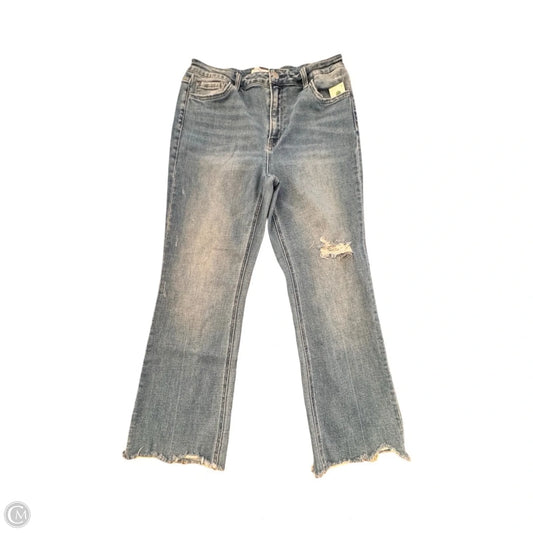 Jeans Straight By Flying Monkey In Blue Denim, Size: 12