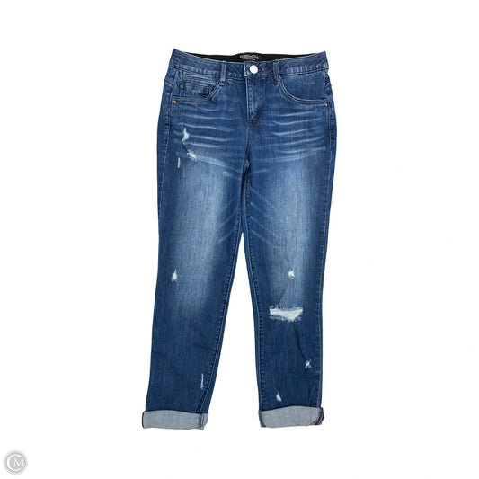 Jeans Wide Leg By Mac And Me In Blue Denim, Size: 4