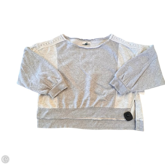 Athletic Sweatshirt Crewneck By Daily Practice By Anthropologie In Grey, Size: M