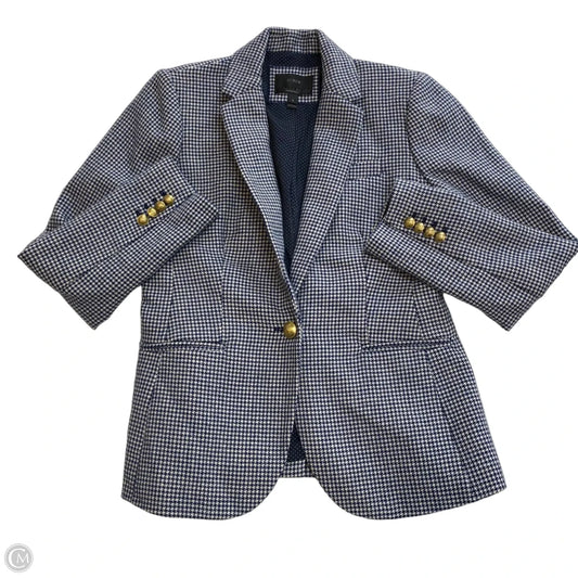 Blazer By J. Crew In Blue & White, Size: 6