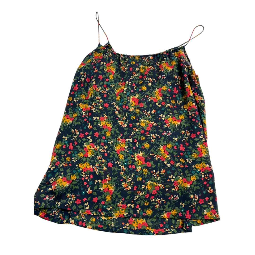 Top Sleeveless By Tucker In Floral Print, Size: Xs