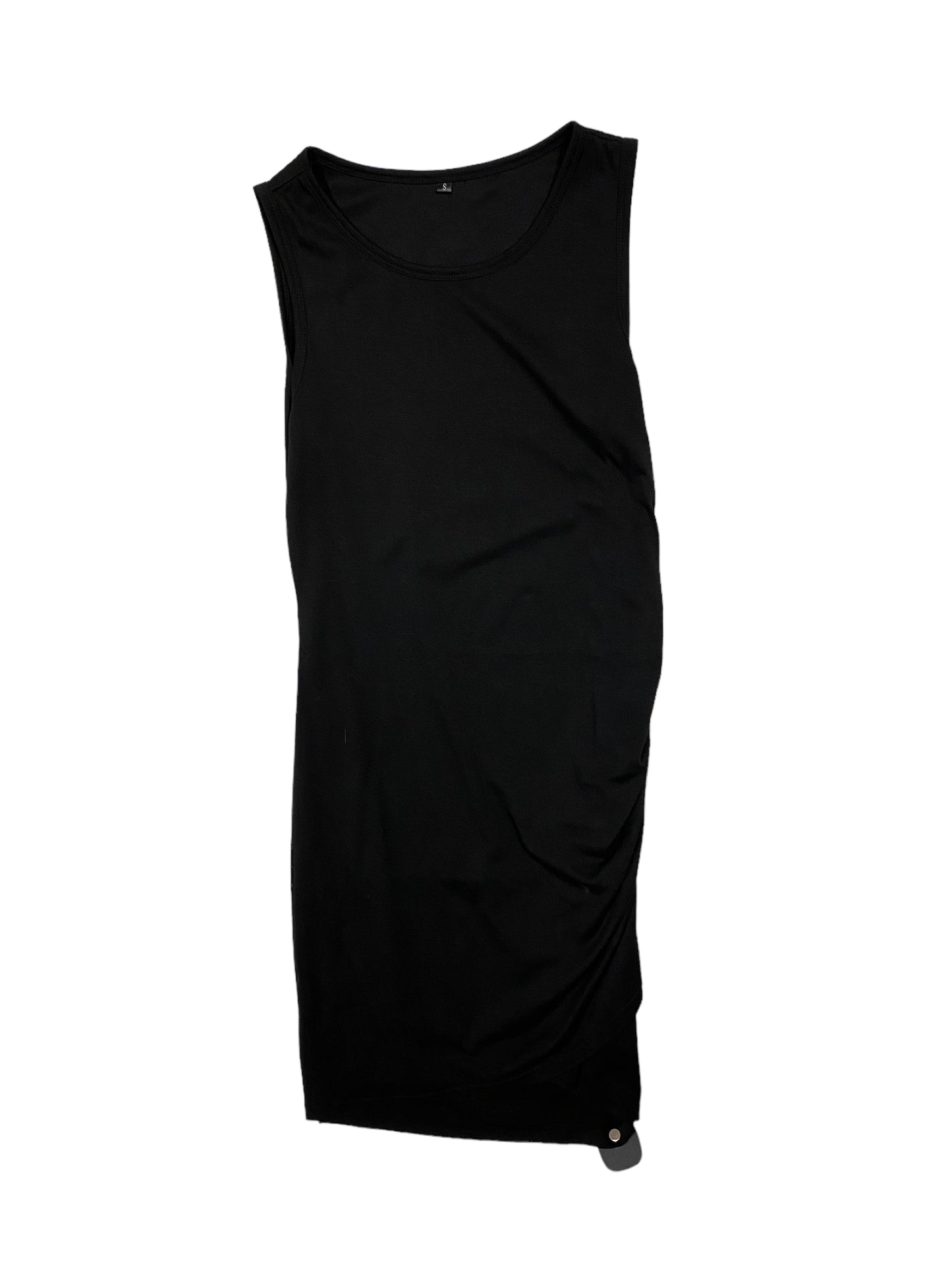 Black Dress Casual Midi Cmc, Size S