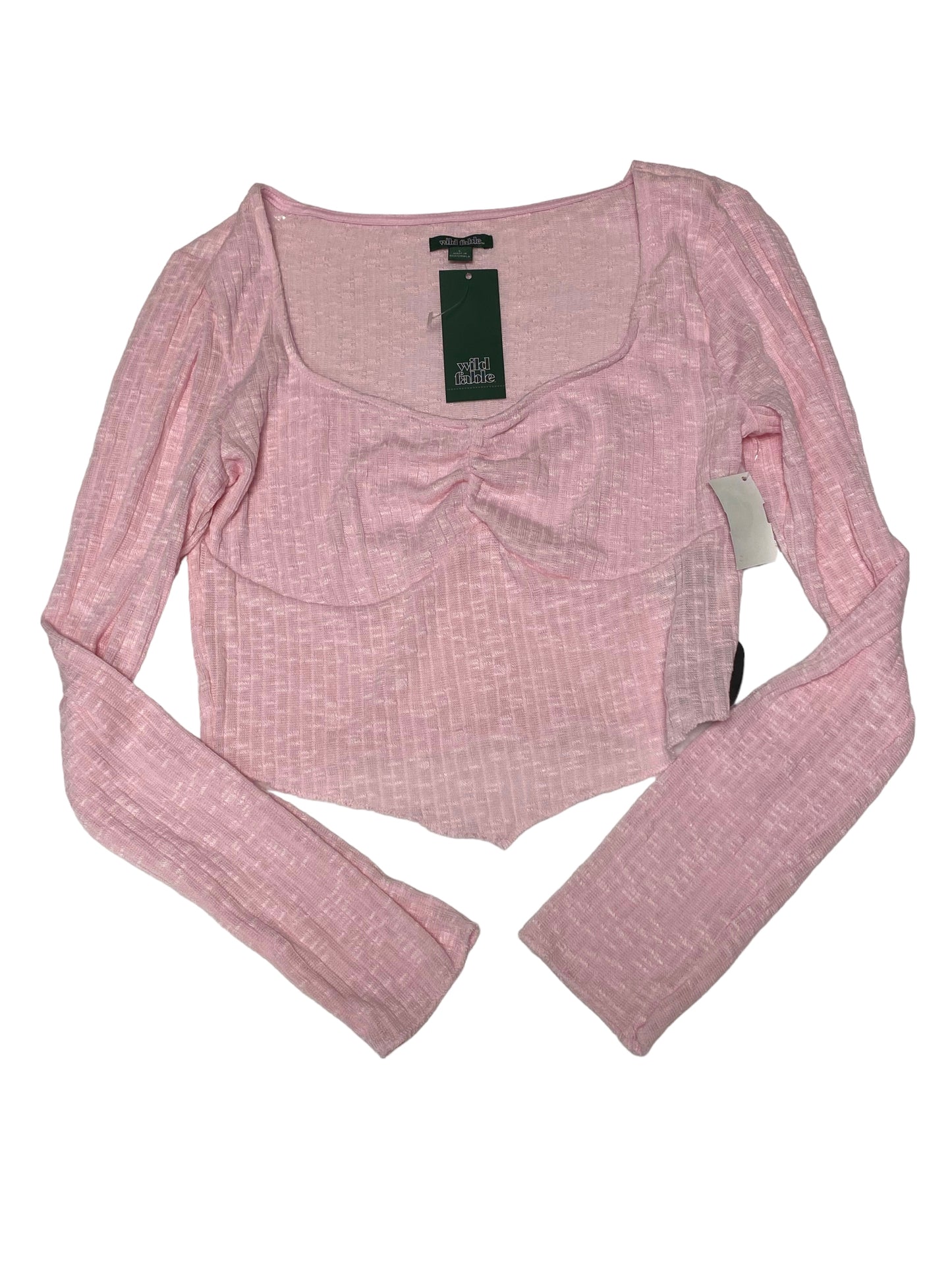 Pink Top Long Sleeve Wild Fable, Size L