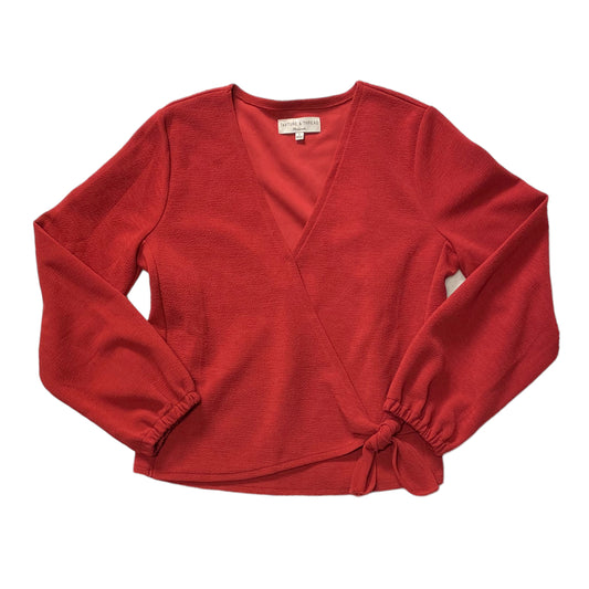 Red Top Long Sleeve Madewell, Size S