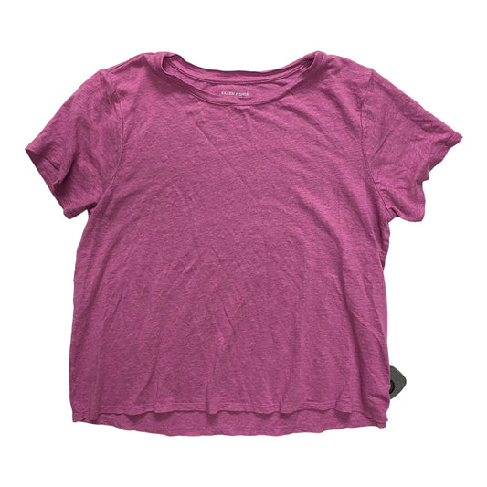 Top Short Sleeve Designer By Eileen Fisher In Purple, Size: S