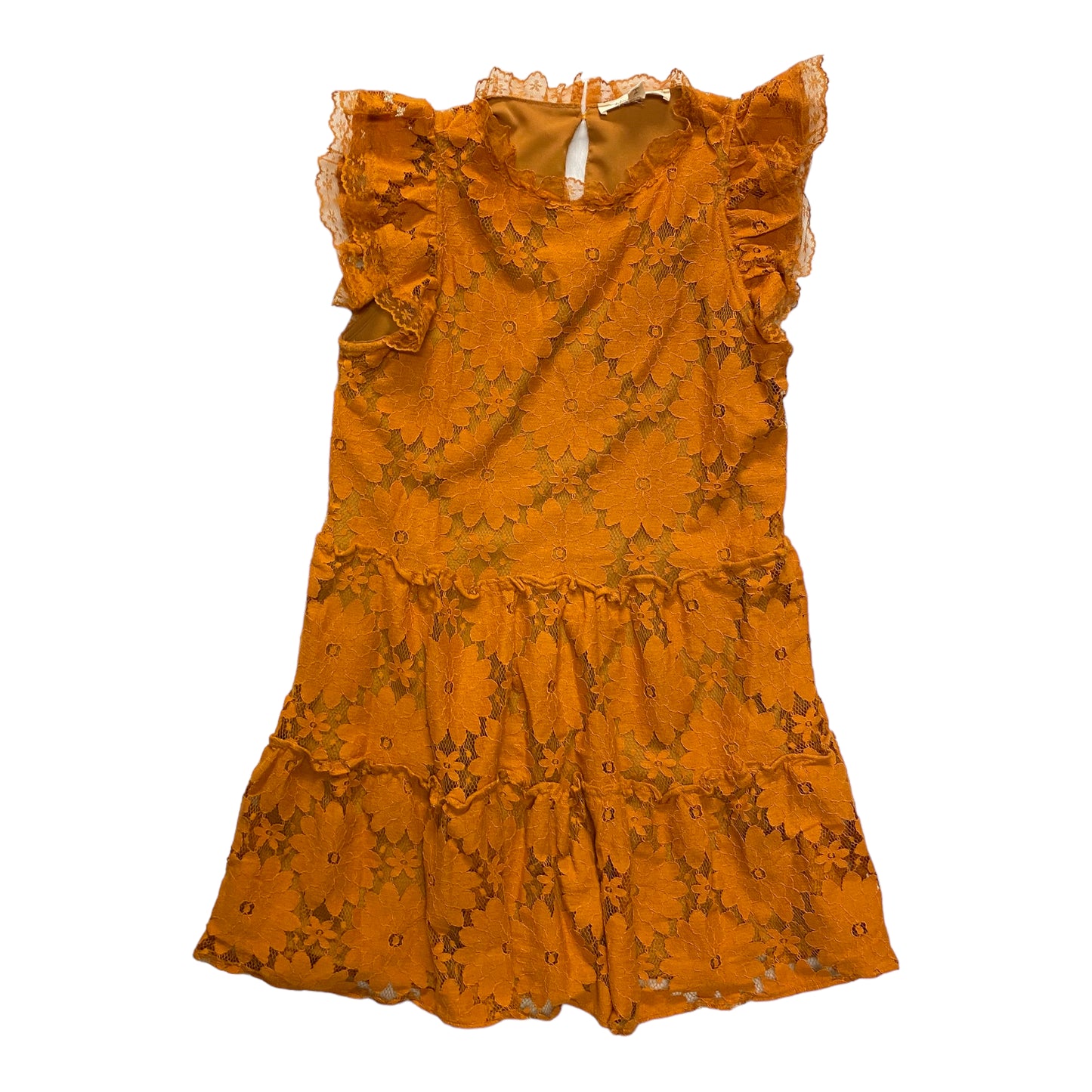 Dress Casual Midi By Blue Tassel In Orange, Size: M