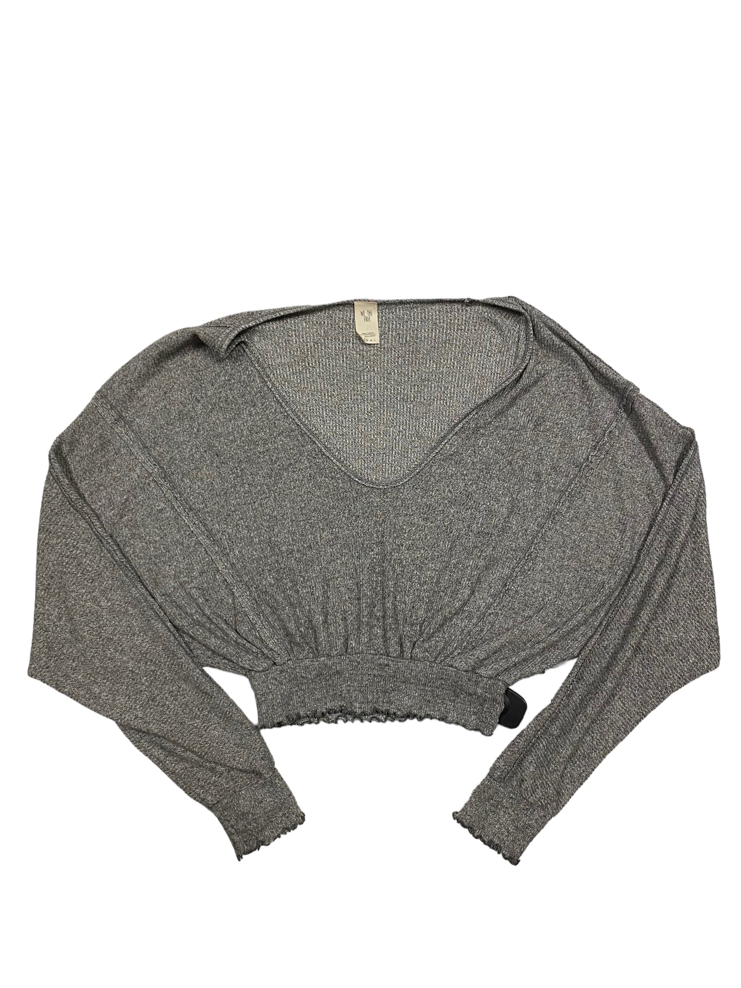 Top Long Sleeve By We The Free In Grey, Size: Xs