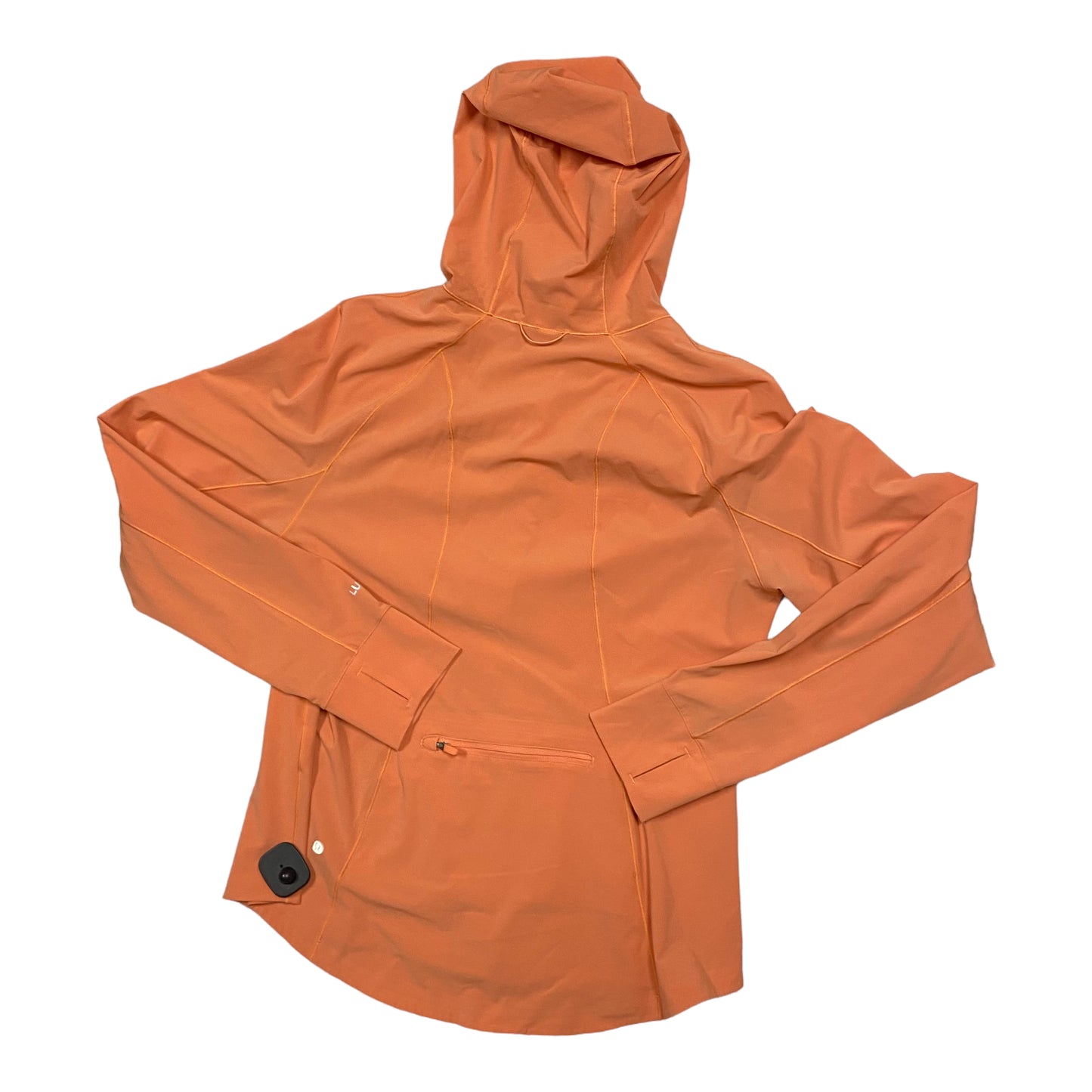 Athletic Jacket By Lululemon In Orange, Size: 12