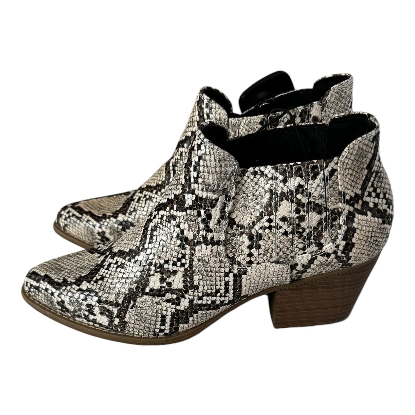 Boots Ankle Heels By Ana In Snakeskin Print, Size: 10