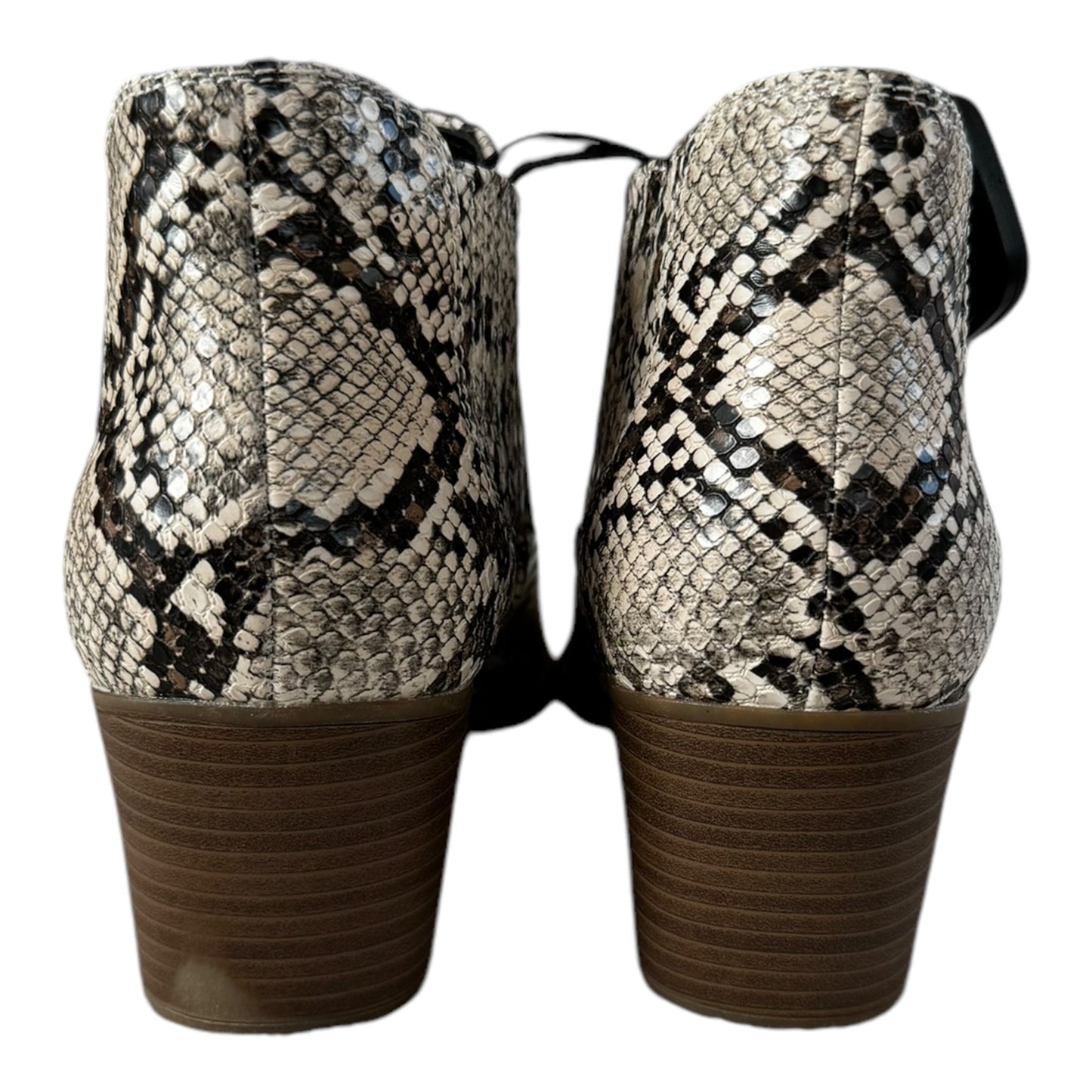 Boots Ankle Heels By Ana In Snakeskin Print, Size: 10