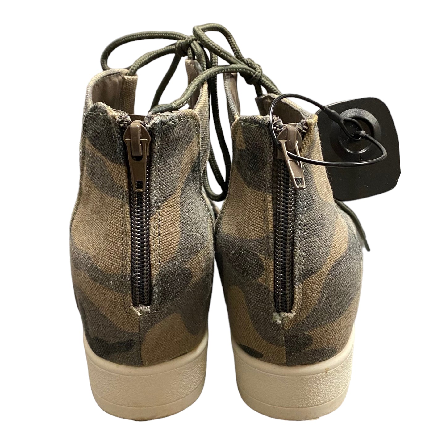 Sandals Heels Platform By VERY G In Camouflage Print, Size: 6.5