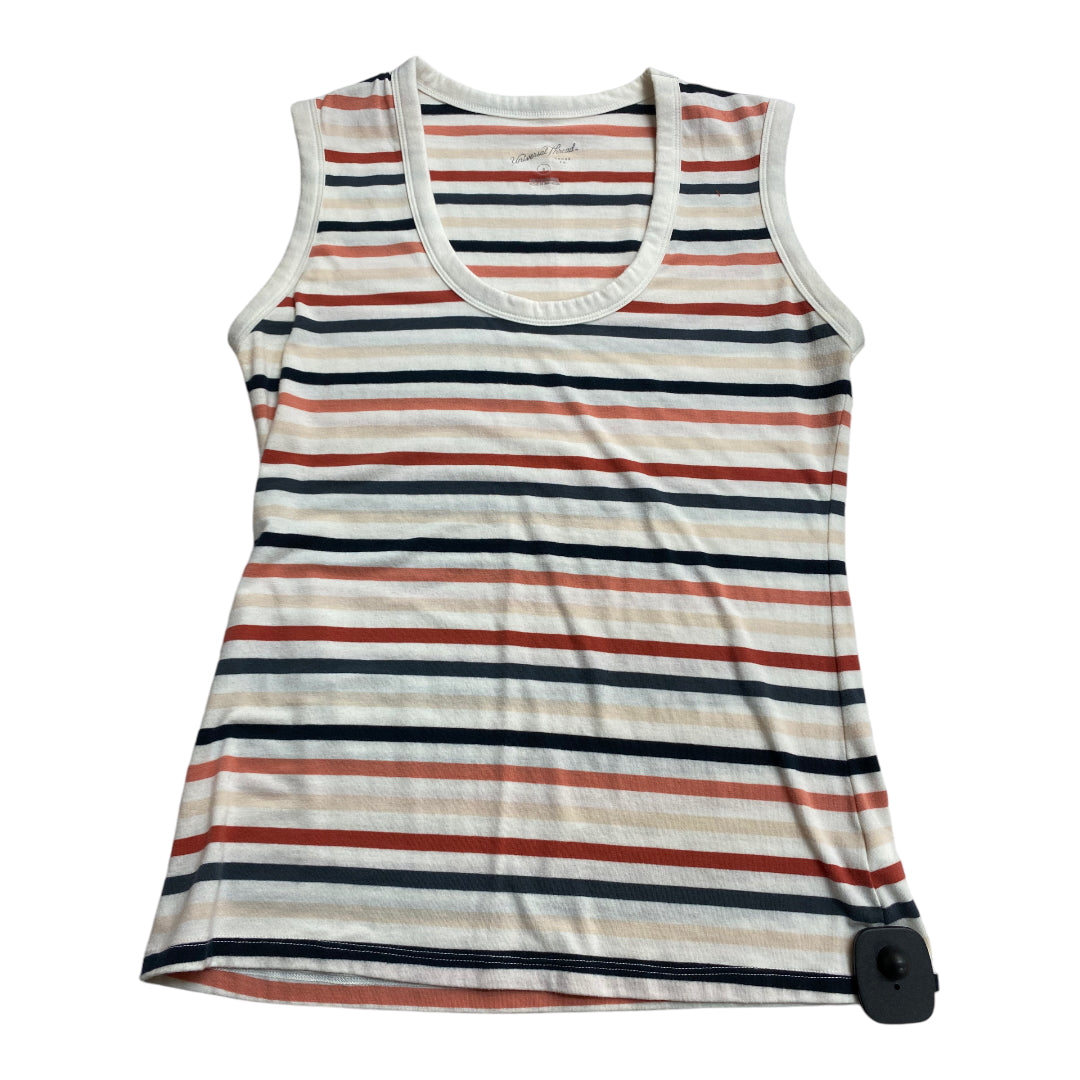 Top Sleeveless By Universal Thread In Striped Pattern, Size: S