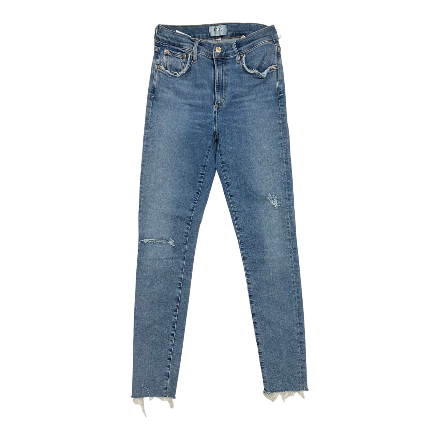 Jeans Skinny By Agolde In Blue Denim, Size: 6