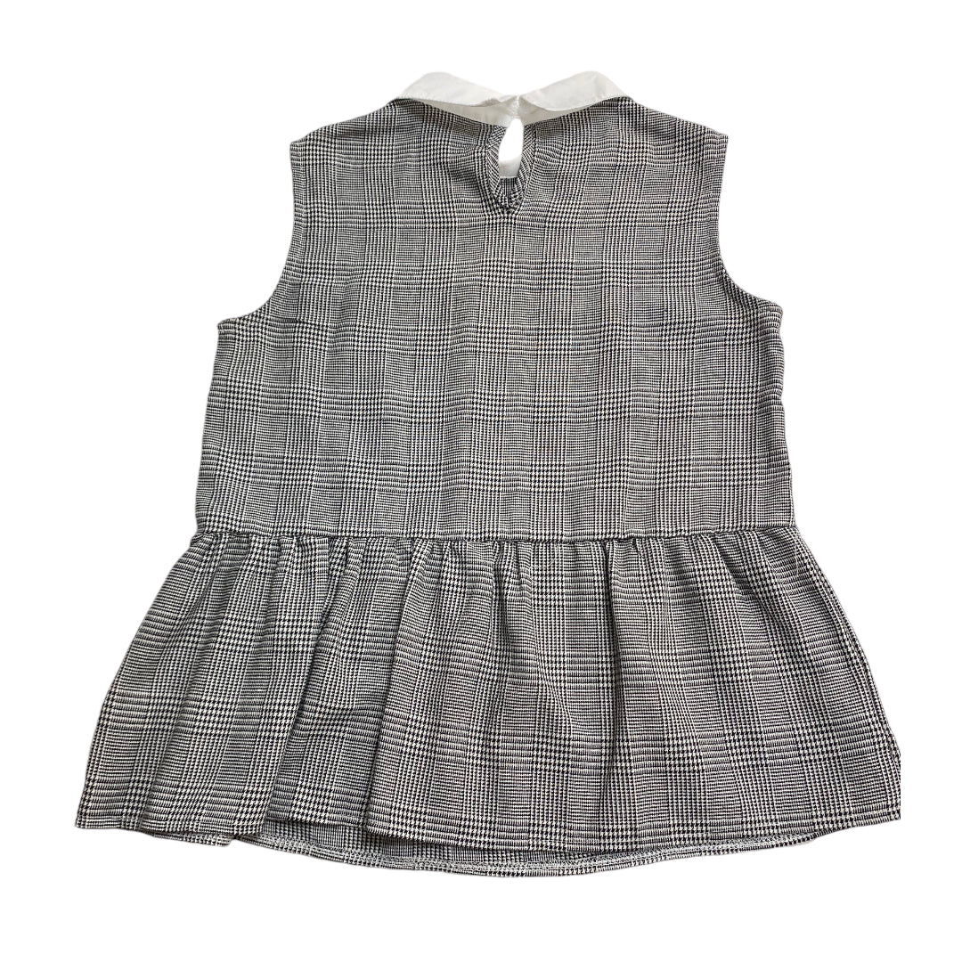 Top Sleeveless By Shein In Plaid Pattern, Size: S