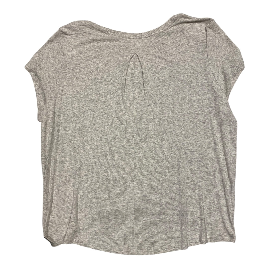 Athletic Top Short Sleeve By Athleta In Grey, Size: Xl