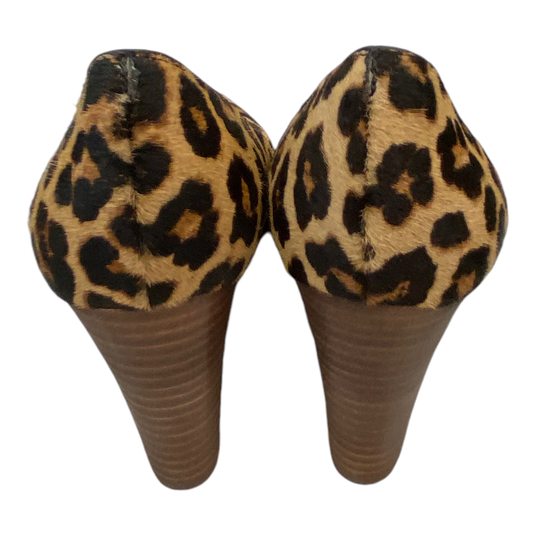 Shoes Heels Block By Crown Vintage In Animal Print, Size: 7.5