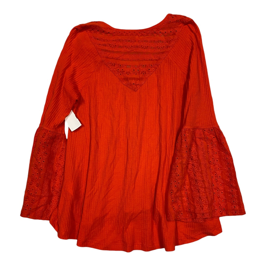 Top Long Sleeve By Free People In Red, Size: Xs