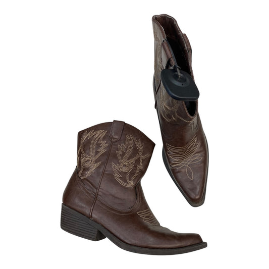 Boots Western By So In Brown, Size: 8