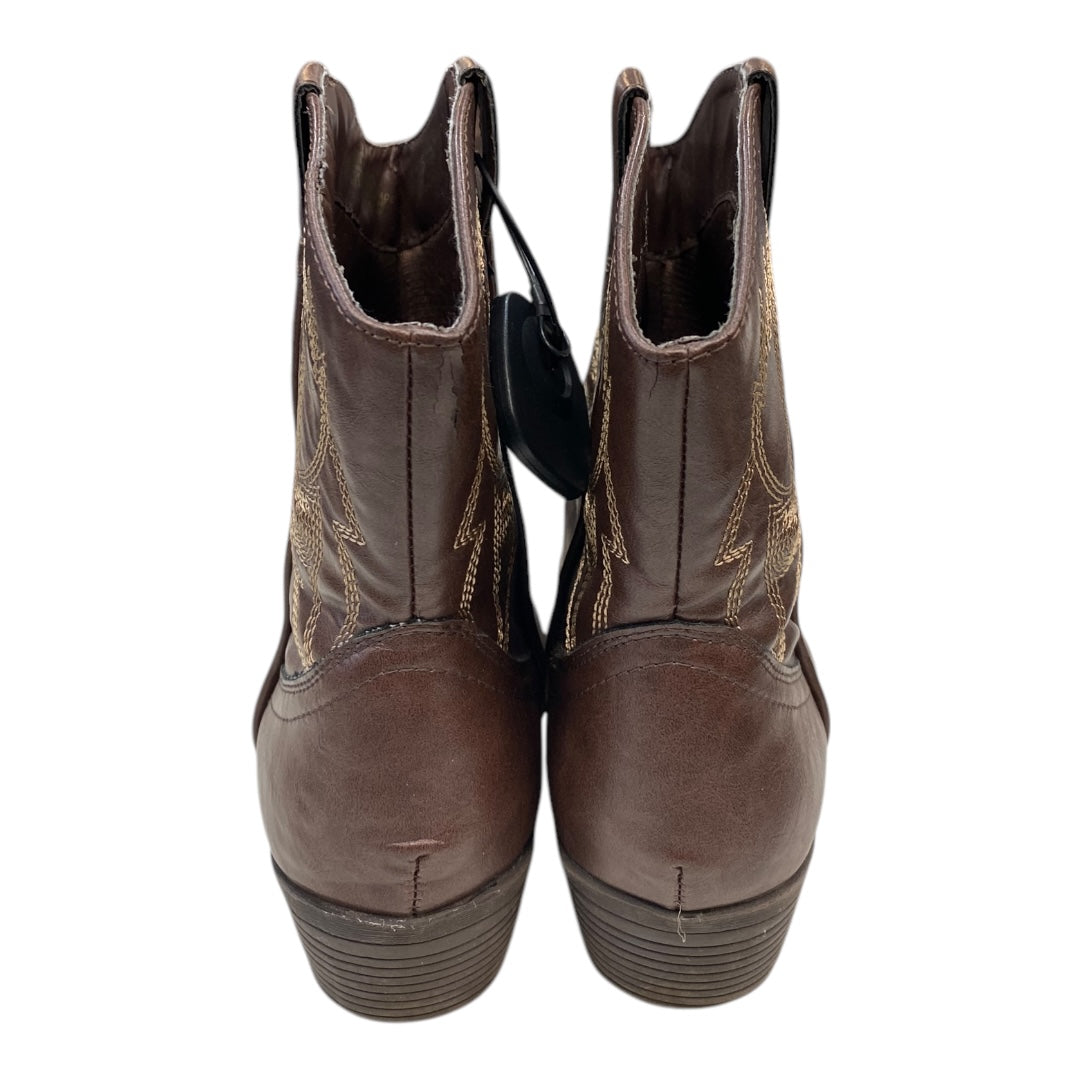 Boots Western By So In Brown, Size: 8