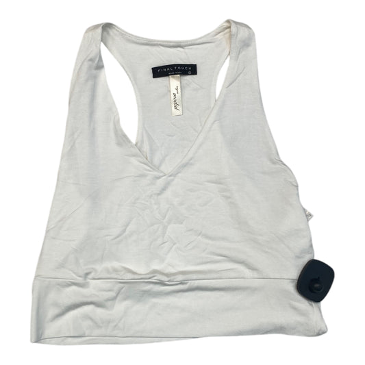 Tank Top By Final Touch In White, Size: L