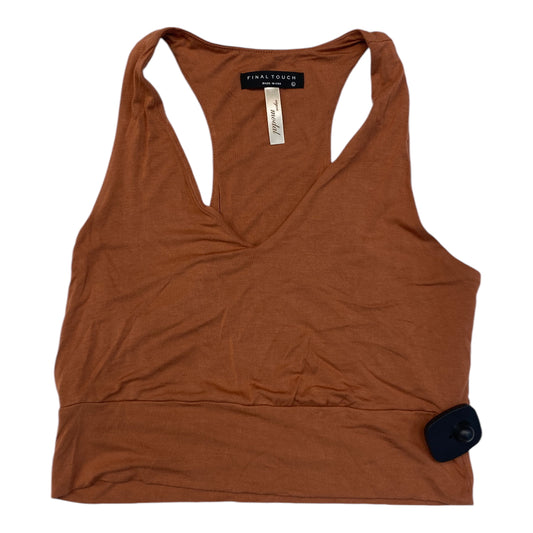 Tank Top By Final Touch In Orange, Size: L