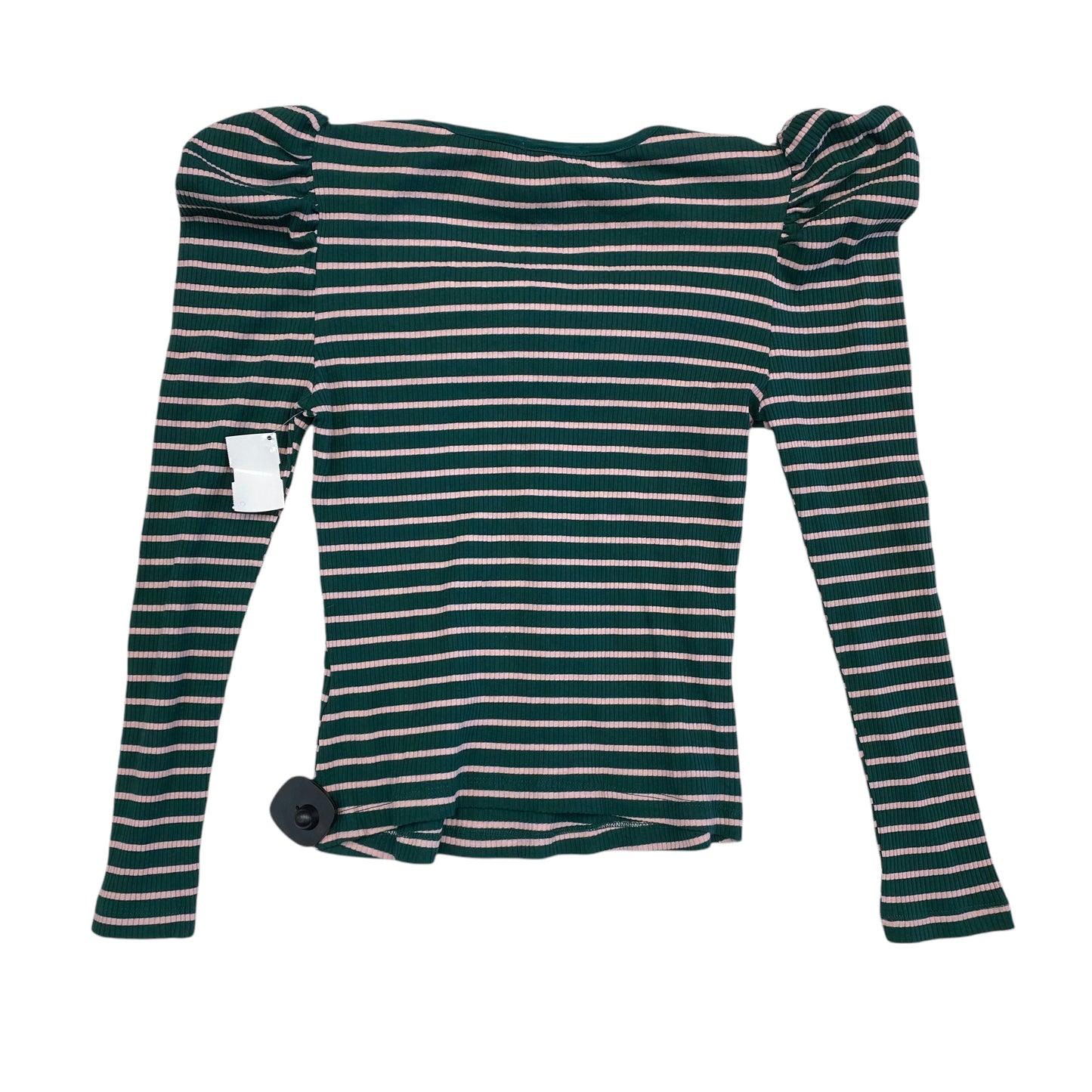 Top Long Sleeve By Porridge In Striped Pattern, Size: M