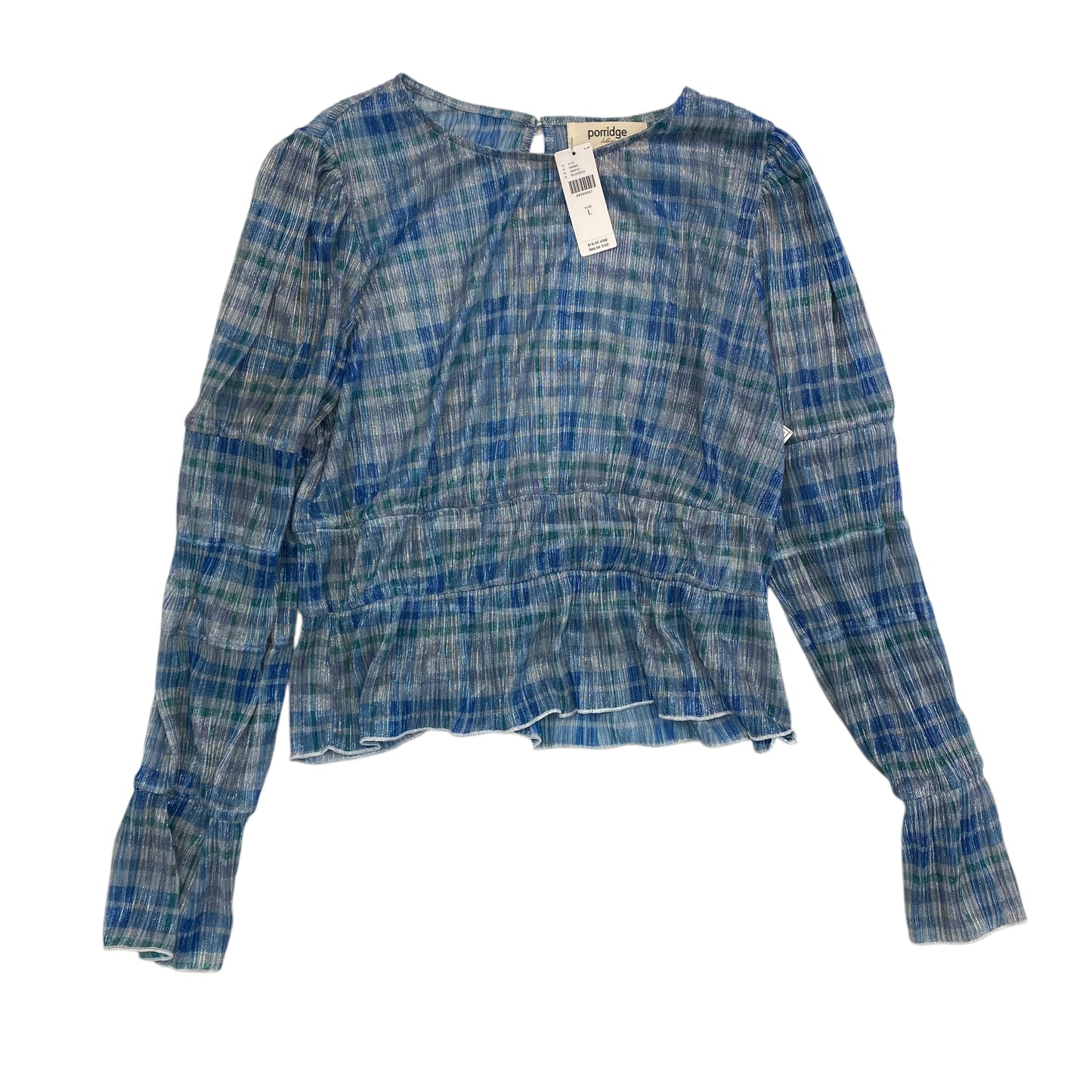 Top Long Sleeve By Porridge In Blue, Size: L