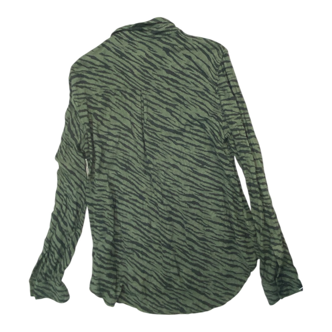 Top Long Sleeve By Rails In Green, Size: M