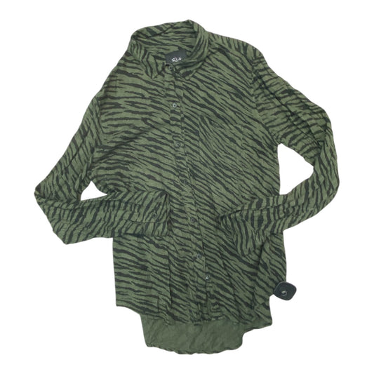 Top Long Sleeve By Rails In Green, Size: M