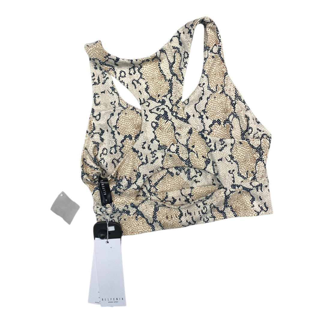 Athletic Bra By Cmc In Snakeskin Print, Size: M