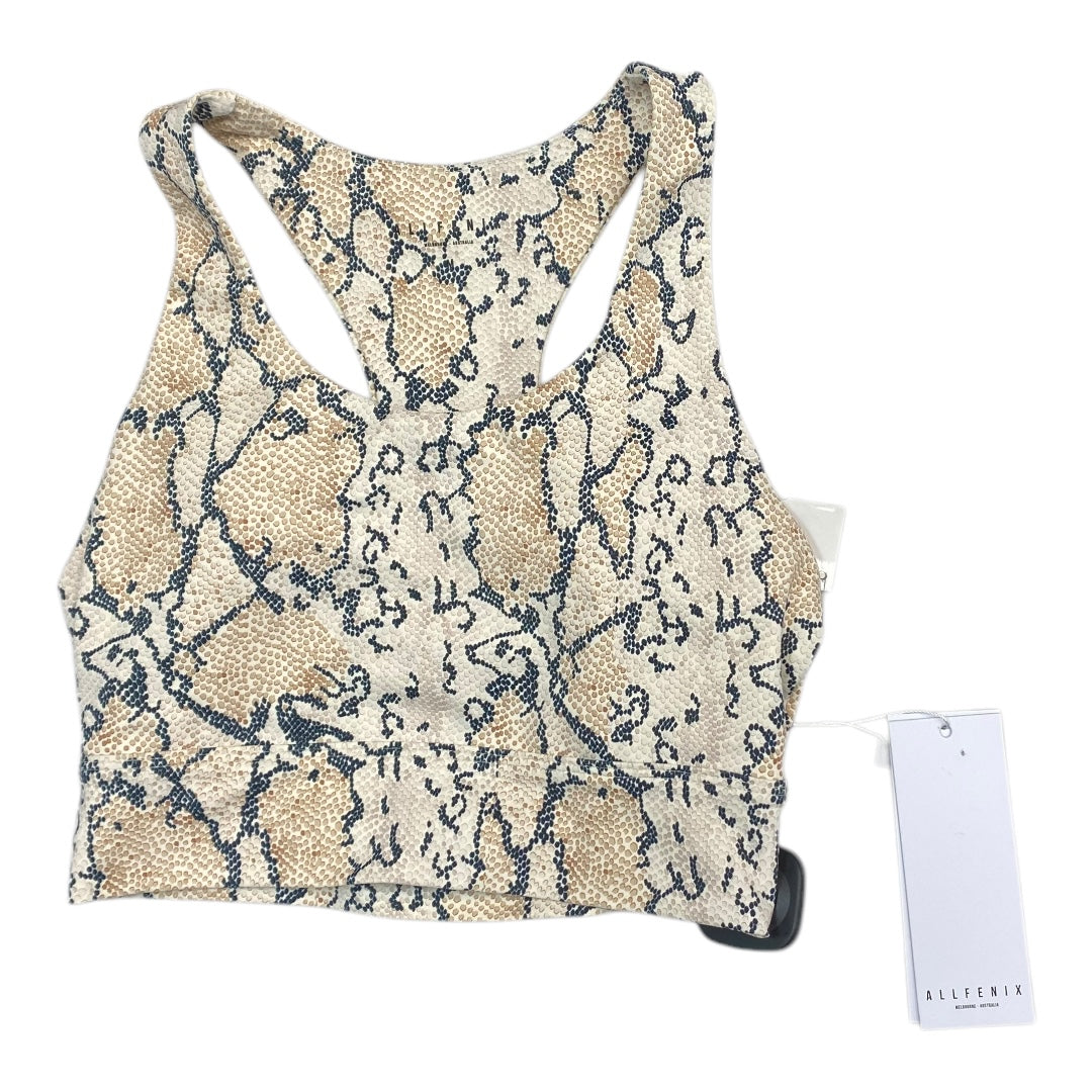 Athletic Bra By Cmc In Snakeskin Print, Size: M