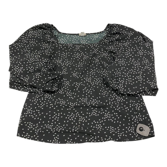 Top Long Sleeve By A New Day In Black, Size: M