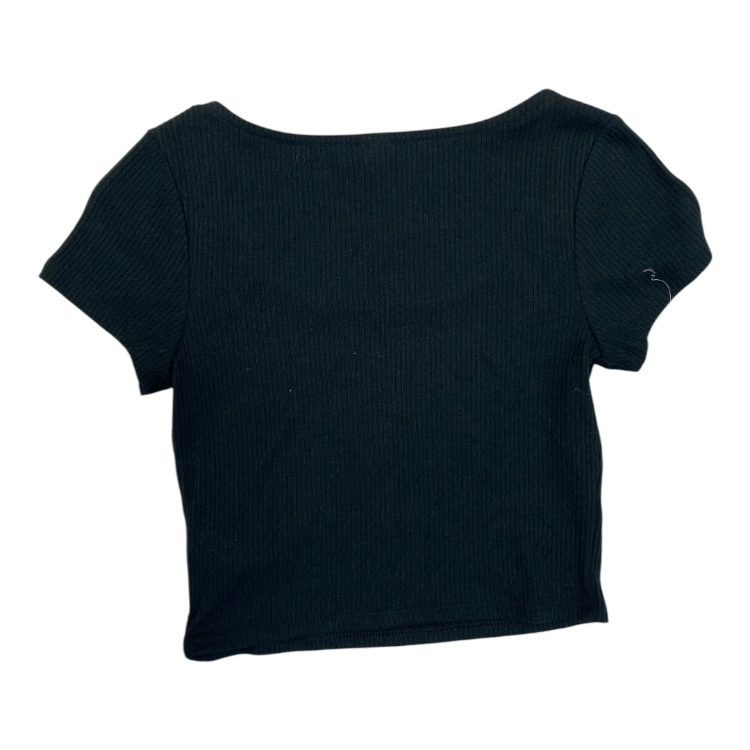 Top Short Sleeve By Colsie In Black, Size: S