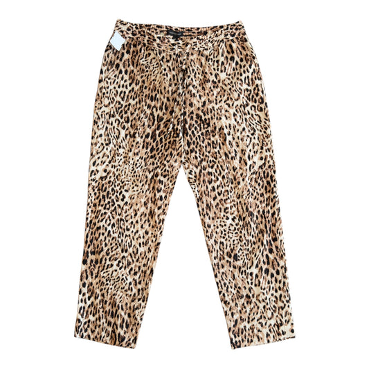 Pants Cropped By Banana Republic In Leopard Print, Size: S