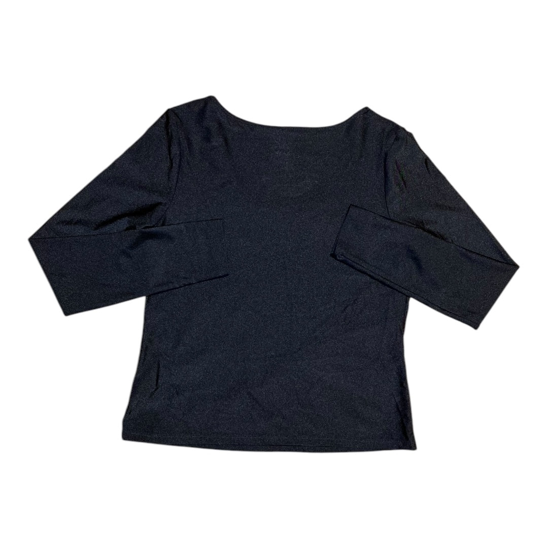 Top Long Sleeve By A New Day In Black, Size: S