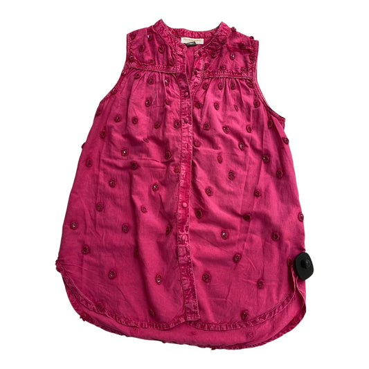 Top Sleeveless By Pilcro In Pink, Size: Xs