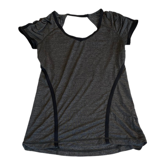 Grey Athletic Top Short Sleeve Lululemon, Size 6