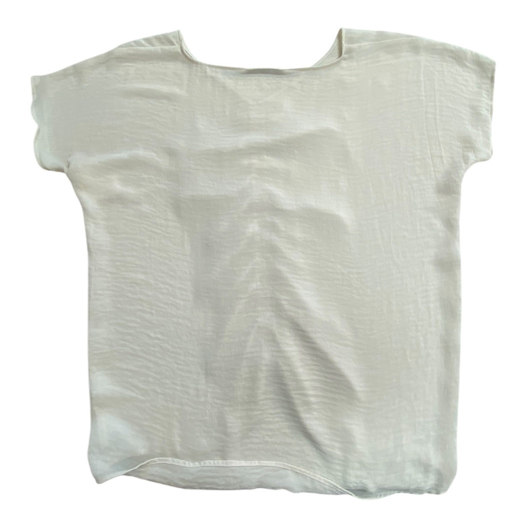 Top Short Sleeve By Cabi In Cream, Size: Xs