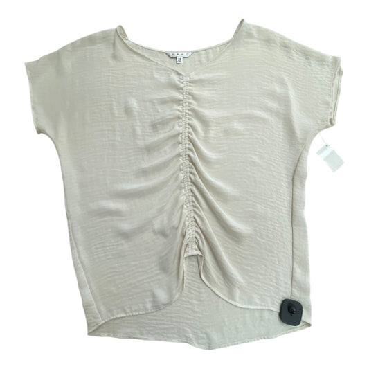 Top Short Sleeve By Cabi In Cream, Size: Xs