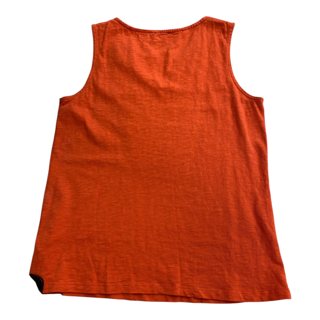 Top Sleeveless By Talbots In Orange, Size: Petite