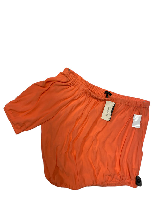 Orange Top Short Sleeve Bobi, Size L