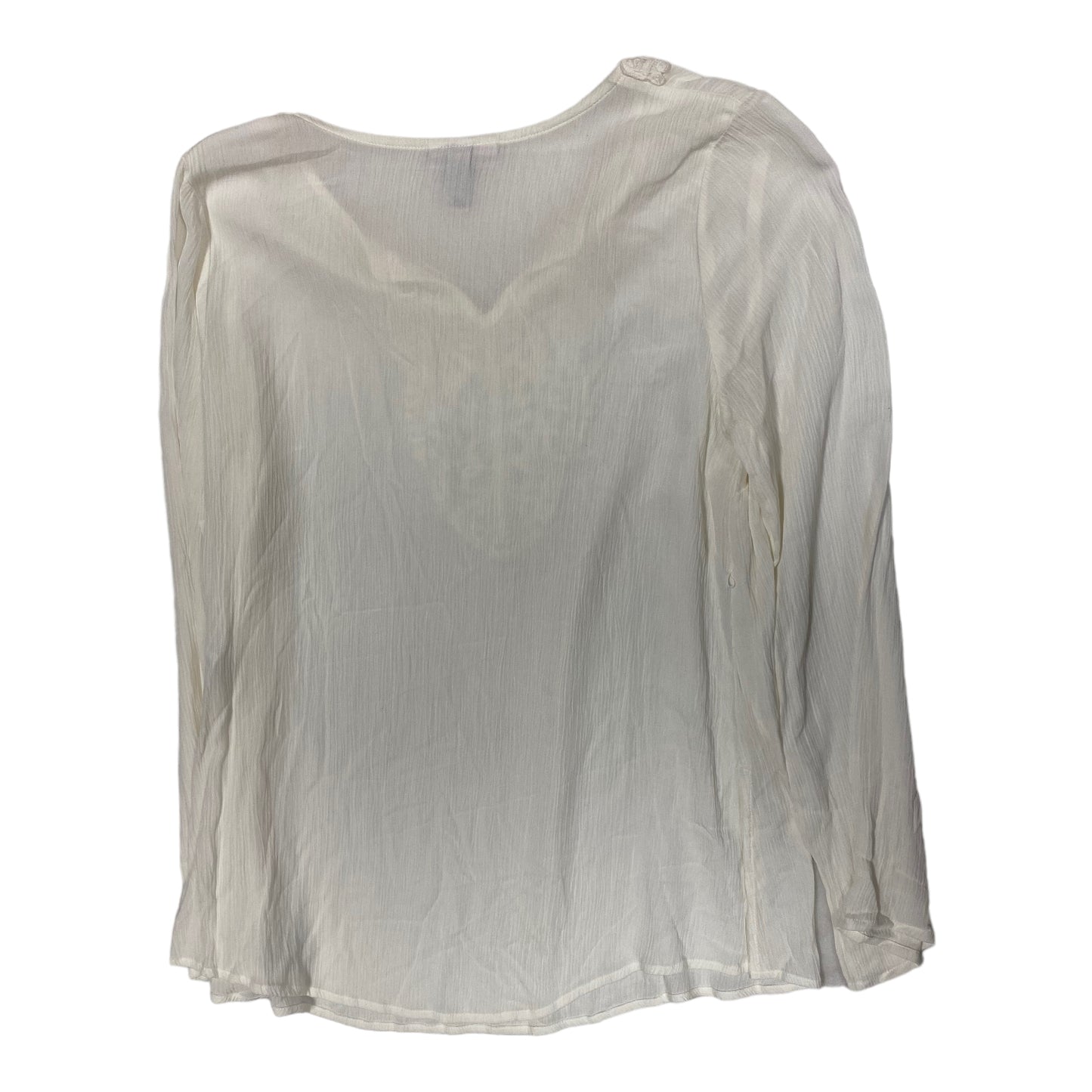 White Top Long Sleeve Liz Lange Maternity, Size S