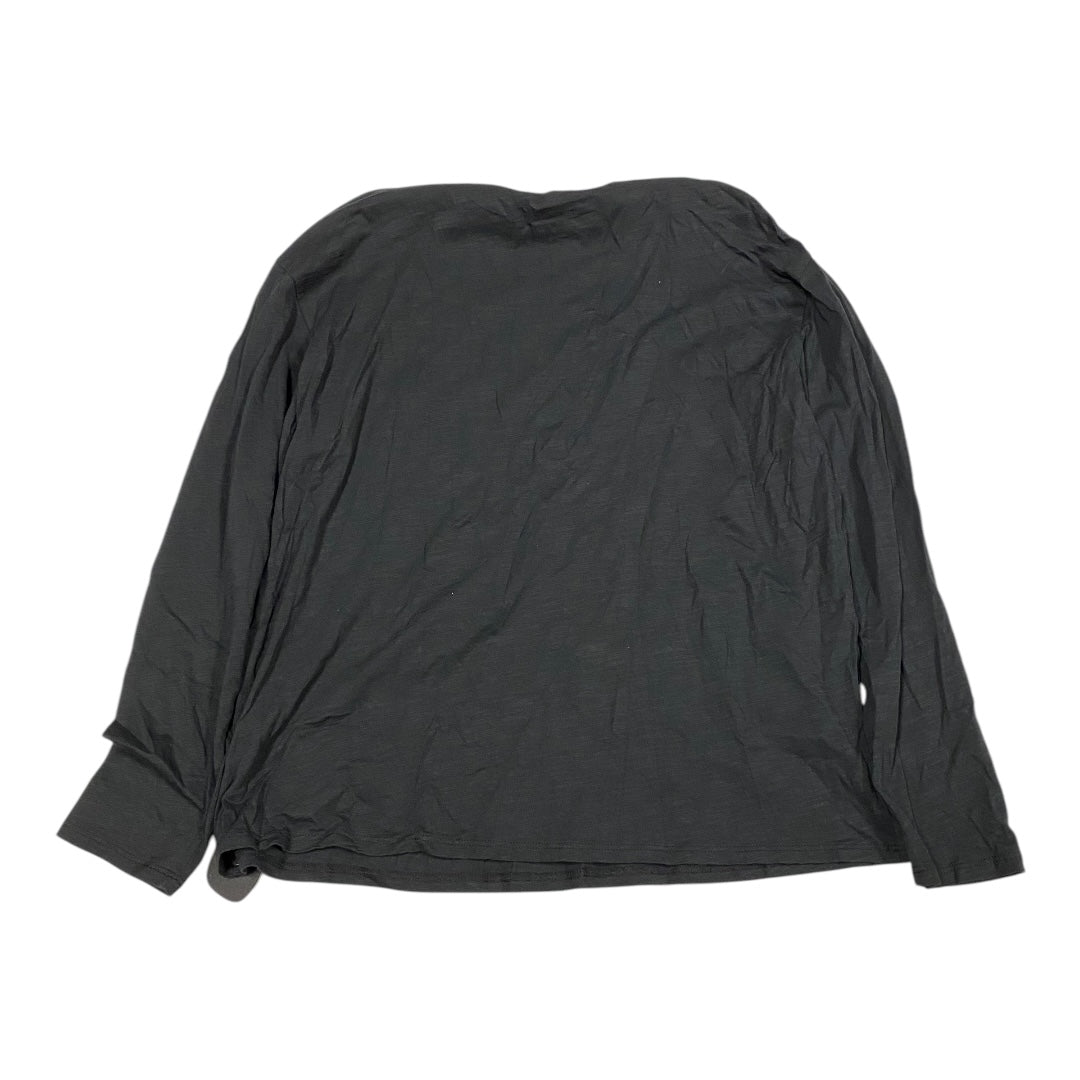 Top Long Sleeve Basic By Garnet Hill In Black, Size: M