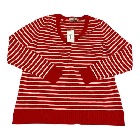 Sweater By Style And Company In Red & White, Size: S