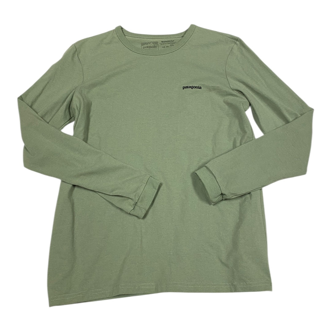 Athletic Top Long Sleeve Crewneck By Patagonia In Green, Size: M