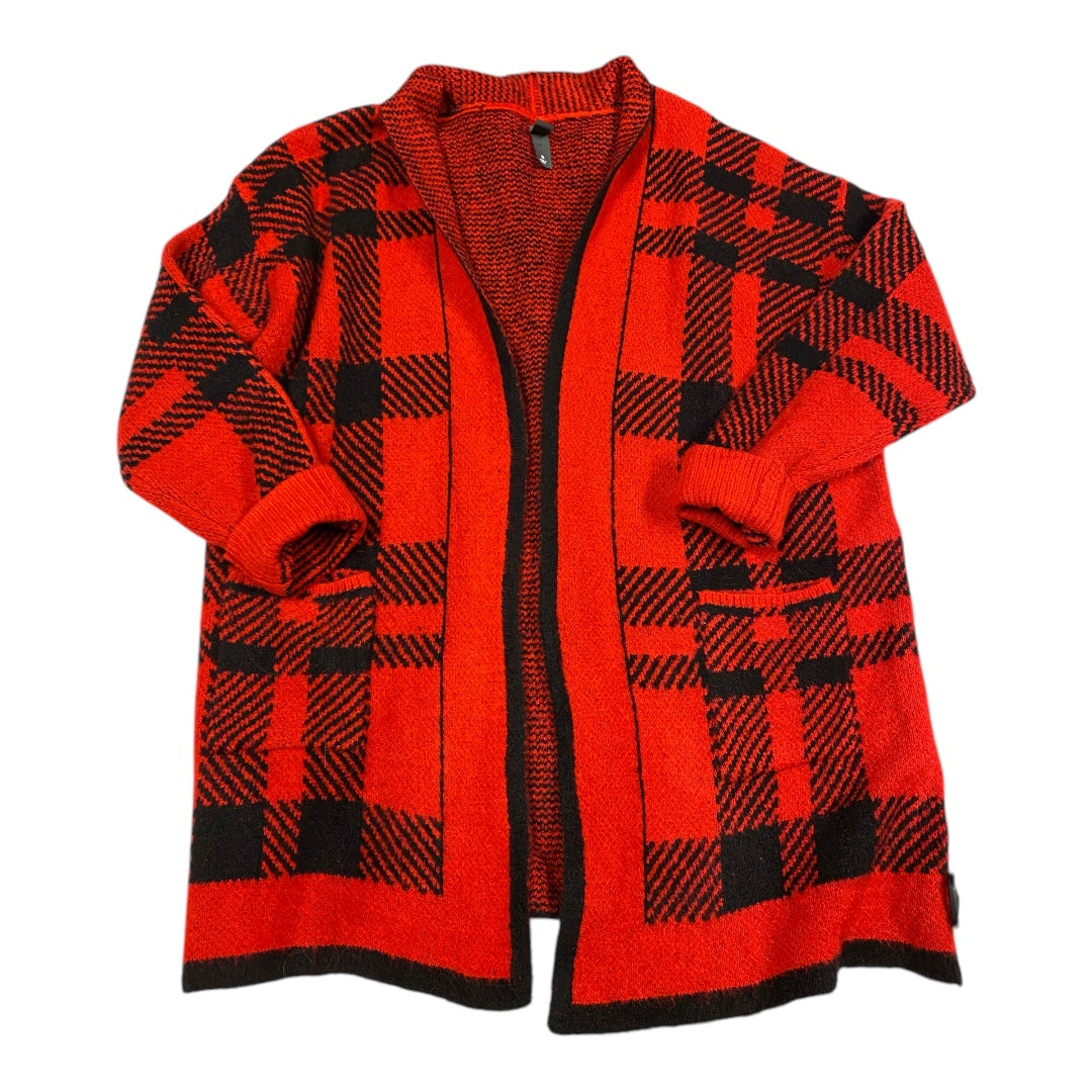 Sweater Cardigan By Alya In Red, Size: S