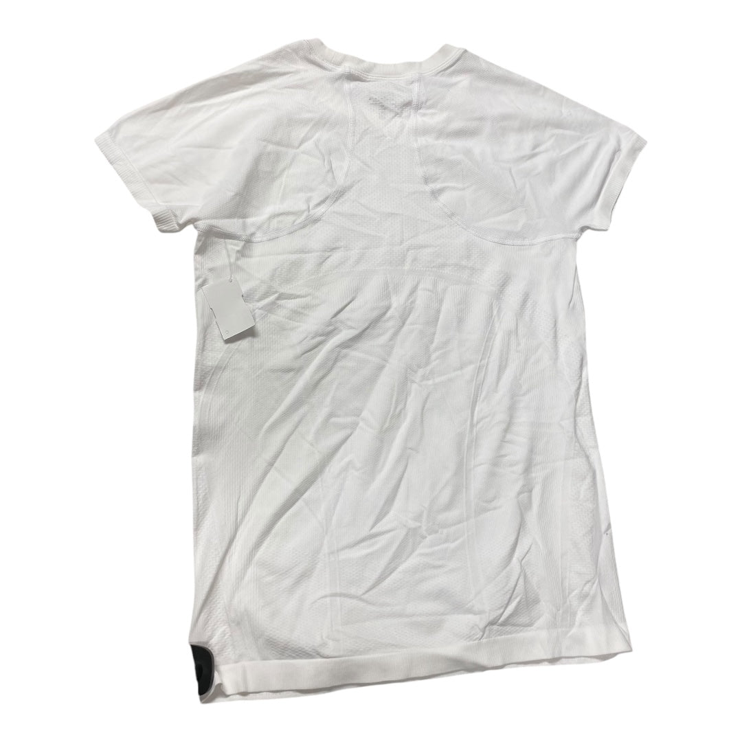 Athletic Top Short Sleeve By Athleta In White, Size: M