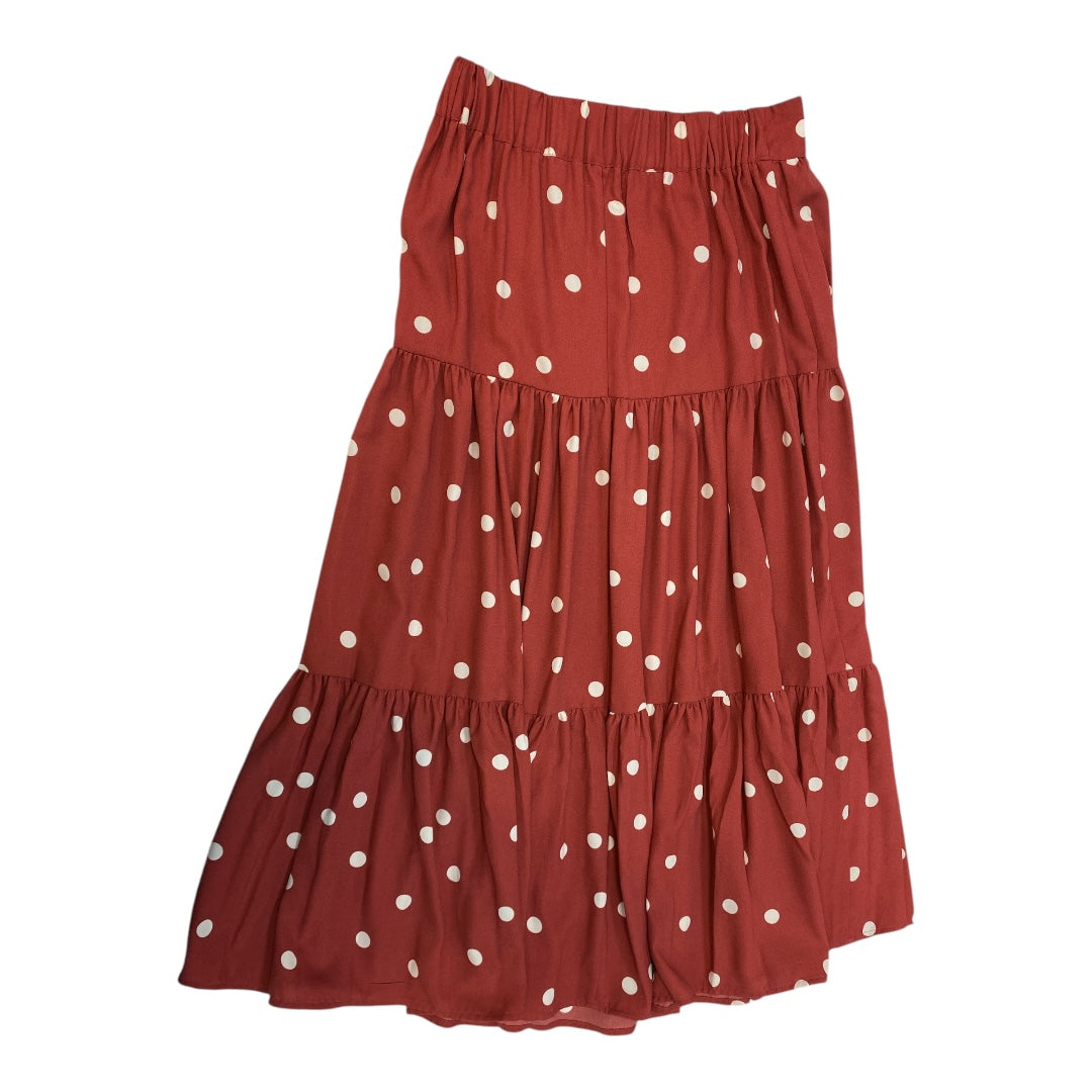 Skirt Maxi By Lc Lauren Conrad In Polkadot Pattern, Size: S